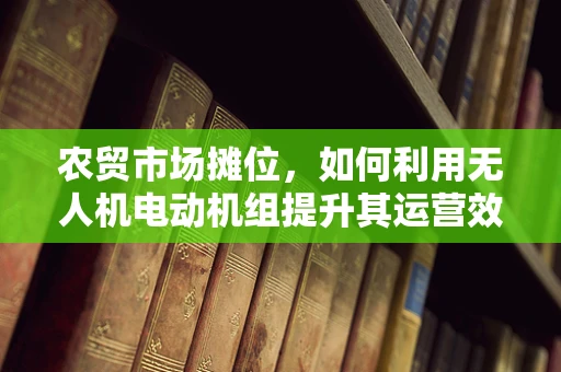 农贸市场摊位，如何利用无人机电动机组提升其运营效率？