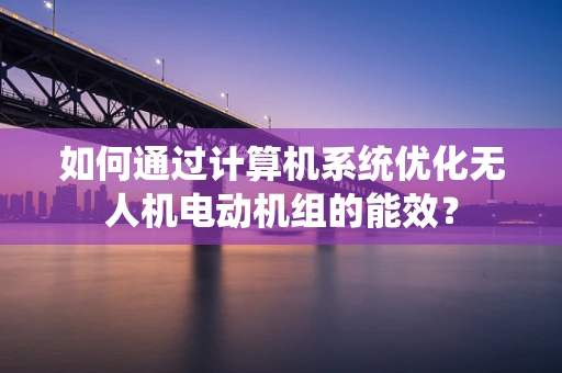 如何通过计算机系统优化无人机电动机组的能效？